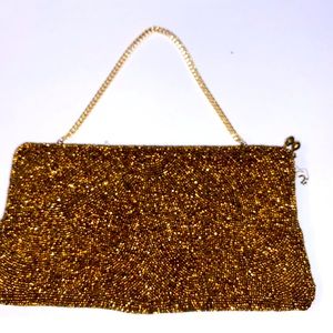 Glass beaded evening bag